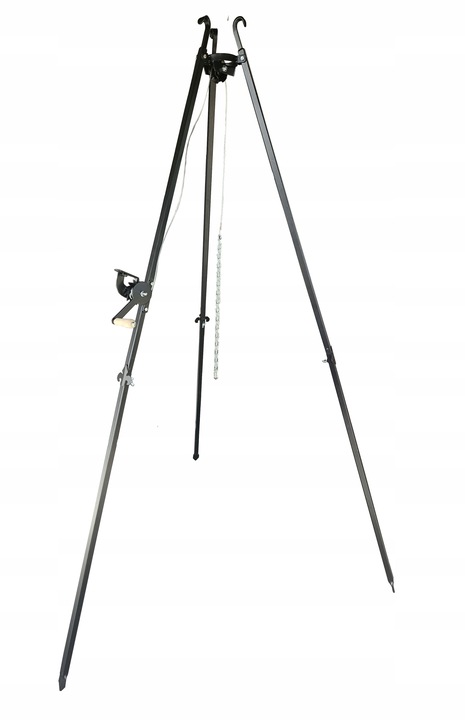 TRÓJNÓG 210 CM OGRODOWY GRILL OGNISKOWY OGROMNY