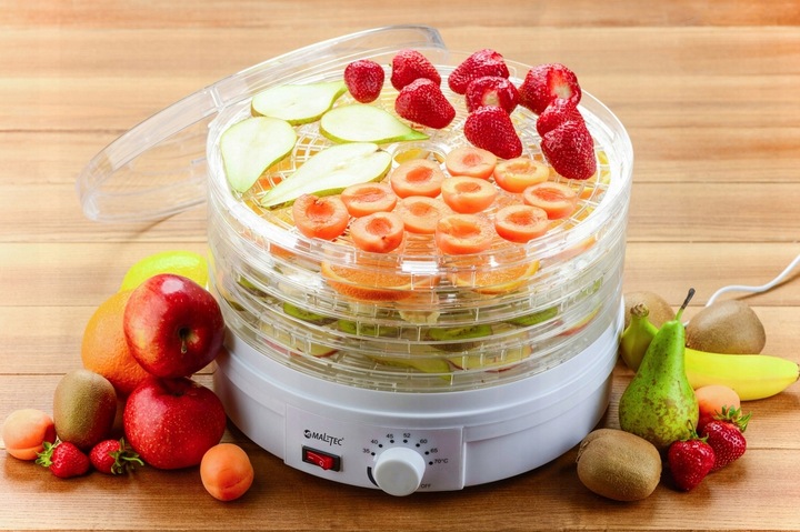 SUSZARKA SPOŻYWCZA DO GRZYBÓW OWOCÓW WARZYW REGULACJA 5 POZIOMÓW 600W