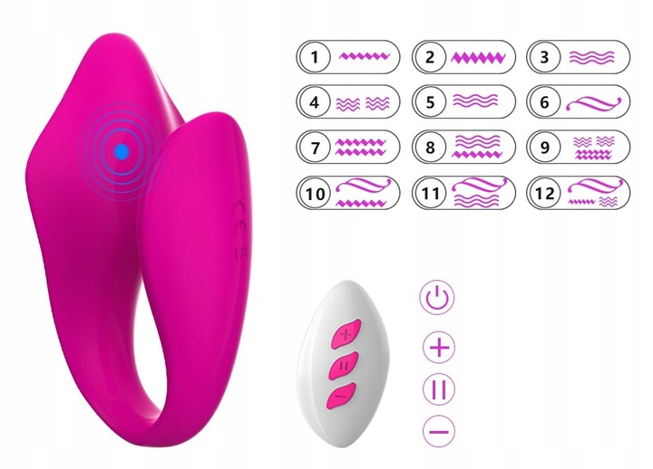 WIBRATOR JAJKO MAJTECZKI MASAŻER DLA PAR PILOT