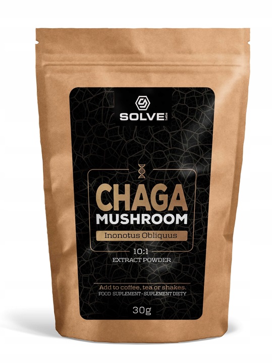 Chaga Błyskoporek podkorowy 100G SOLVE LABS