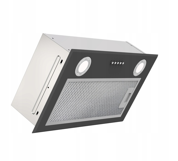 Czarny okap kuchenny do zabudowy Bora 52cm Black pochłaniacz