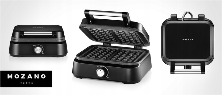 GOFROWNICA 2 DUŻE CHRUPIĄCE GOFRY MOCNA SMART MARMURKOWA POWŁOKA