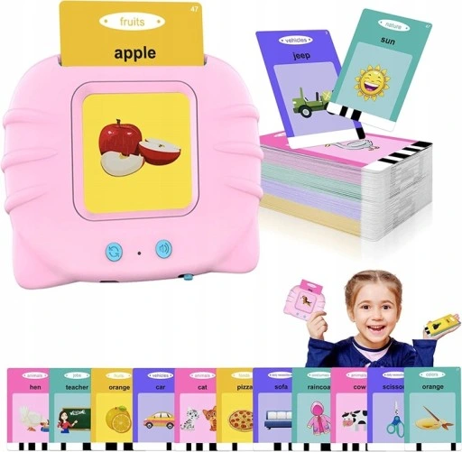 ZABAWKA DO WCZESNEJ NAUKI ANGIELSKIEGO PREZENT DLA 3 4 5 LATKA 510 KART XXL