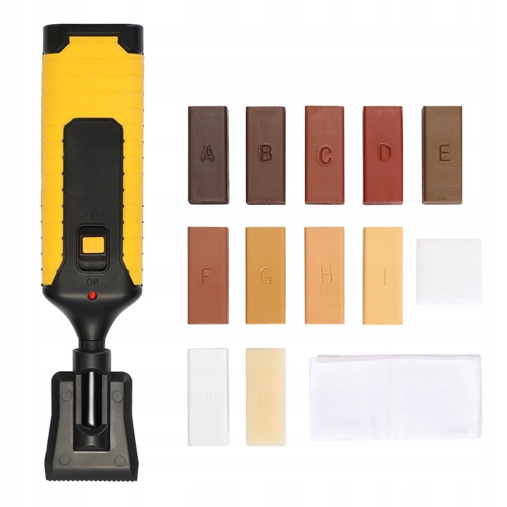 ZESTAW DO NAPRAWY MEBLI NARZĘDZIA NAPRAWCZE DO PARKIETU WOSK MARKERY