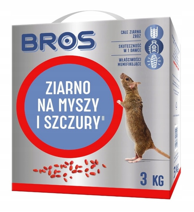 BROS ziarno trutka na myszy i szczury 3kg