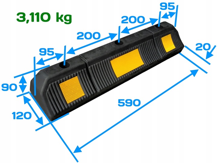 Separator ogranicznik parkingowy