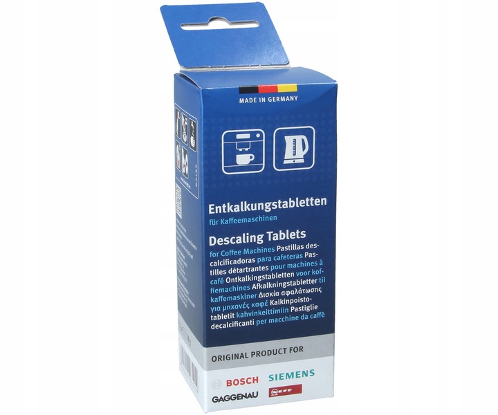 Środek odkamieniający w tabletkach do ekspresu | 6szt 18g uniwersalne