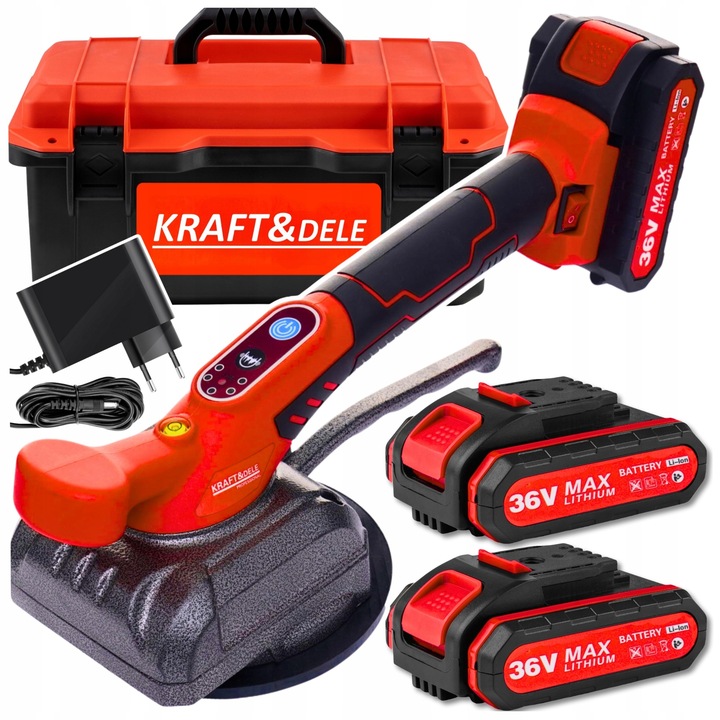 PRZYSSAWKA WIBRUJĄCA DO PŁYTEK WIBRATOR DO POZIOMOWANIA 2xAKU MOCNA