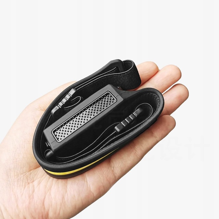 LATARKA CZOŁOWA CZOŁÓWKA LED NA GŁOWĘ LAMPKA AKUMULATOROWA COB CZUJNIK RUCH