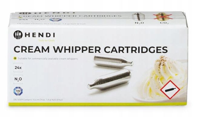 Hendi Naboje do syfonów do bitej śmietany 24 szt.