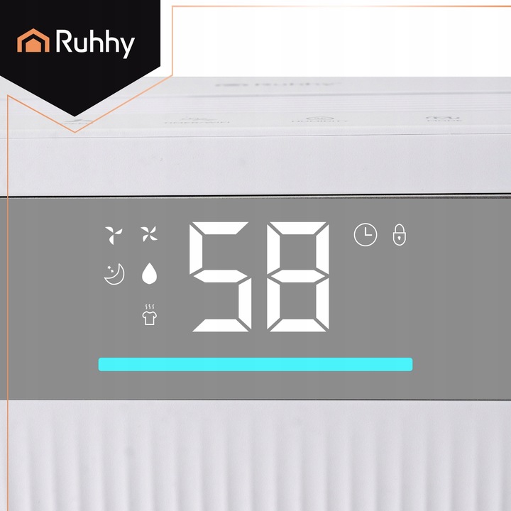 Osuszacz Powietrza 20L/24h Ruhhy WiFi Higrostat Timer Zbiornik 4,3l