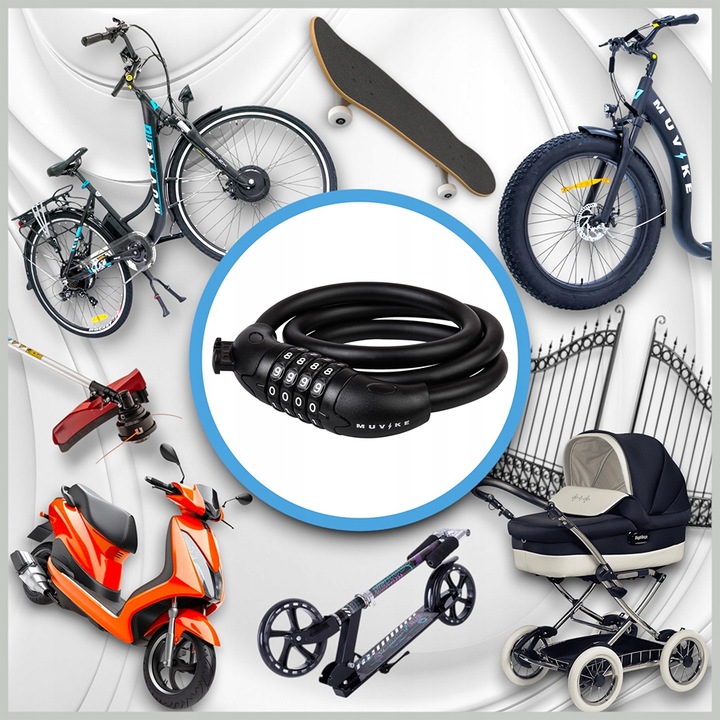 ZAPIĘCIE ROWEROWE LINKA ZAPIĘCIE DO ROWERU SZYFR MUVIKE FLEX 1000/12C