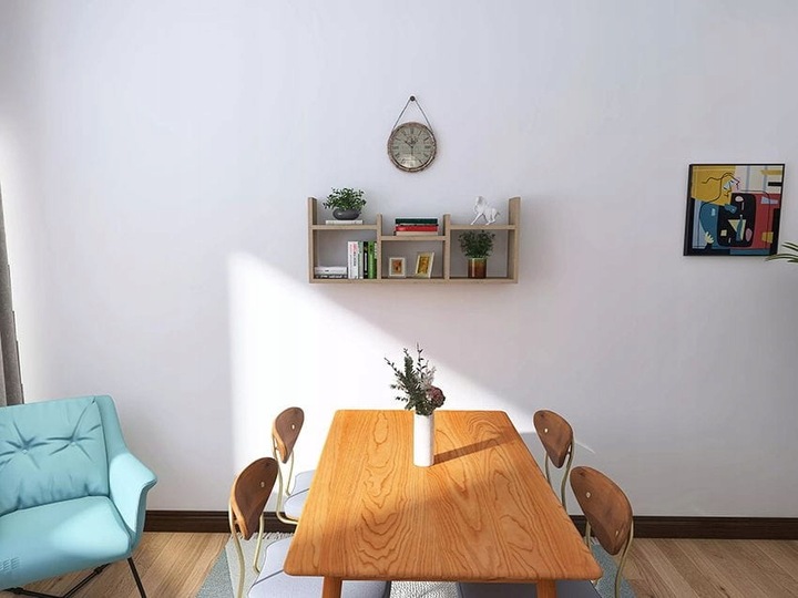 PÓŁKA WISZĄCA REGAŁ NA KSIĄŻKI KWIATY SZAFKA MEBLE DO SALONU LOFT