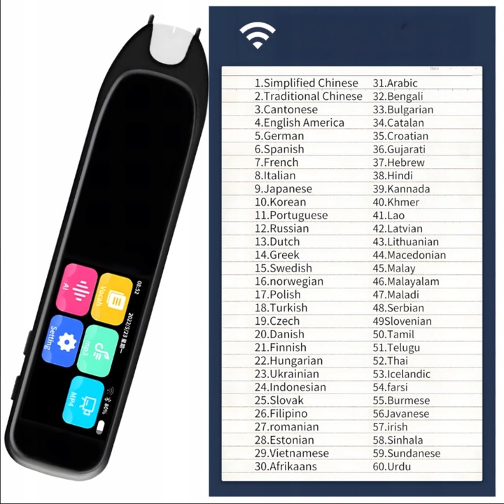 TŁUMACZ ELEKTRONICZNY TRANSLATOR DŁUGOPIS SKANER TEKSTU I MOWY NA ŻYWO