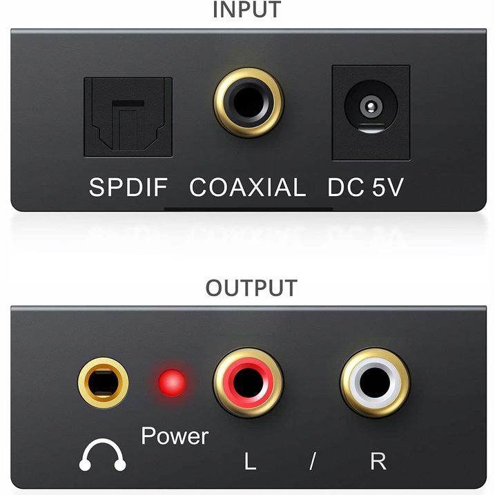 Optyczny Konwerter Coaxial Toslink RCA 2x CINCH 66