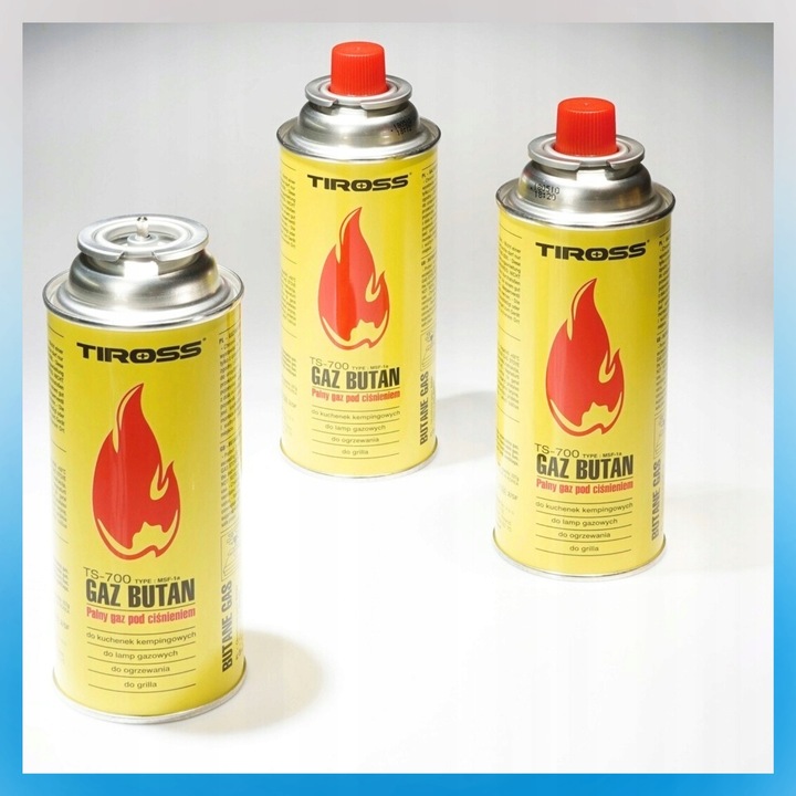ZESTAW PALNIK MOSIĘŻNY+ŻELIWNY+4x GAZ TIROSS +10szt