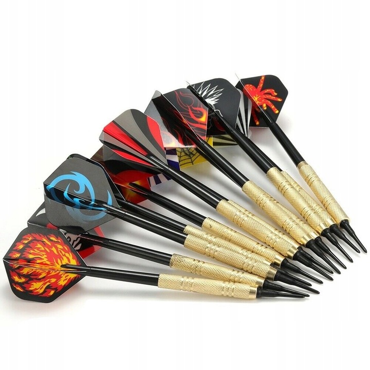 Zestaw 12 RZUTEK DART 100 grotów 42 piórka ET03
