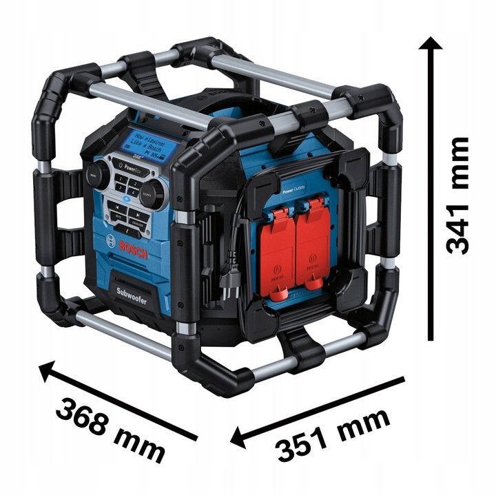 Radio budowlane 230V/18V BOSCH GPB 18V-5 SC 06014A4100 FM Bluetooth DAB+