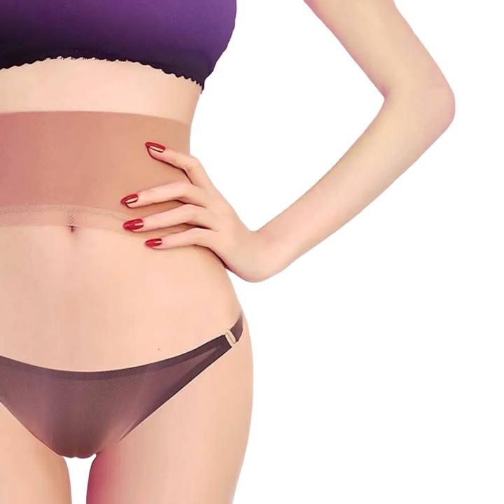 Rajstopy Bezszwowe Bezmajtkowe z Cieliste Beżowe 360° 8 den