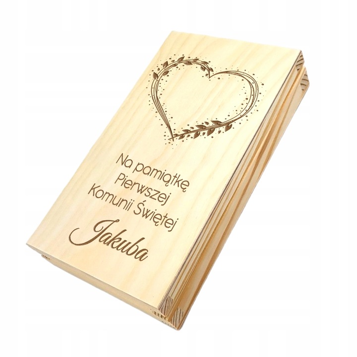 PAMIĄTKA Pierwszej KOMUNII ŚWIĘTEJ prezent pudełko pieniądze KOMUNIA