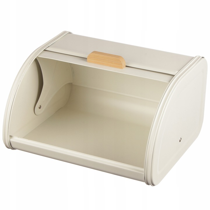 CHLEBAK POJEMNIK NA CHLEB BUŁKI PIECZYWO ŻYWNOŚĆ BIAŁY METALOWY POJEMNY