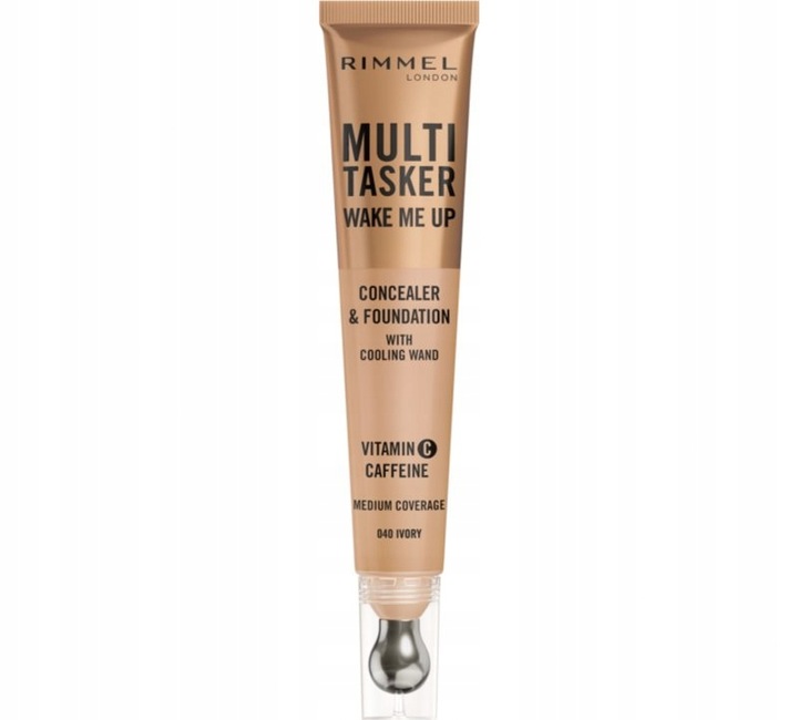 RIMMEL Multi Tasker Wake Me Up Korektor i Podkład 20 ml - 040 Ivory
