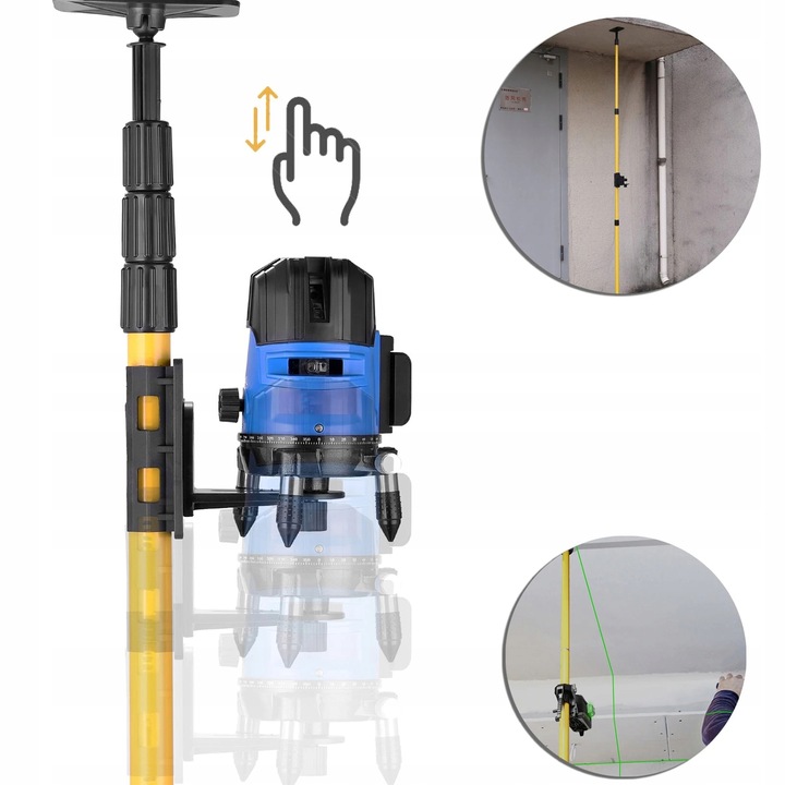 STABILNA Tyczka Statyw do Lasera Poziomicy Laserowej ROZPOROWA XL