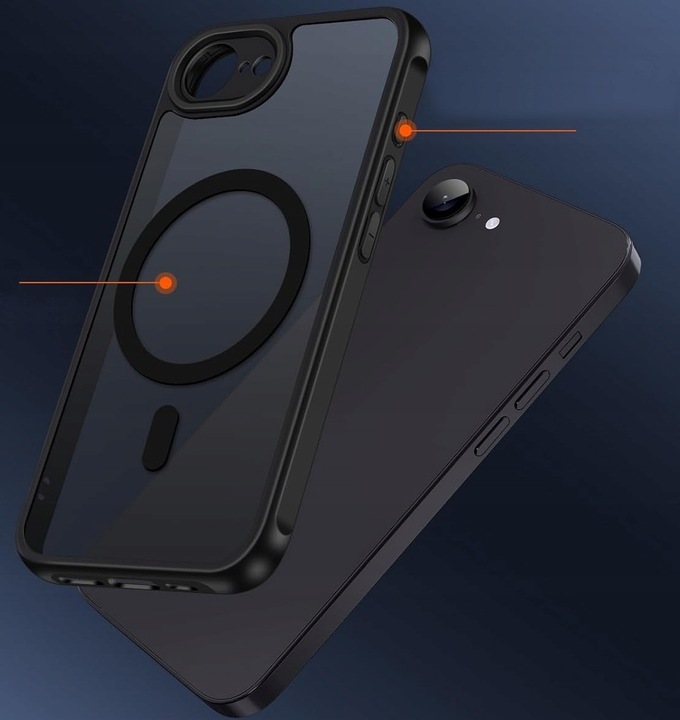 Etui do MagSafe PANCERNE MATT CASE + 2 SZTUKI SZKŁO do IPHONE 16e