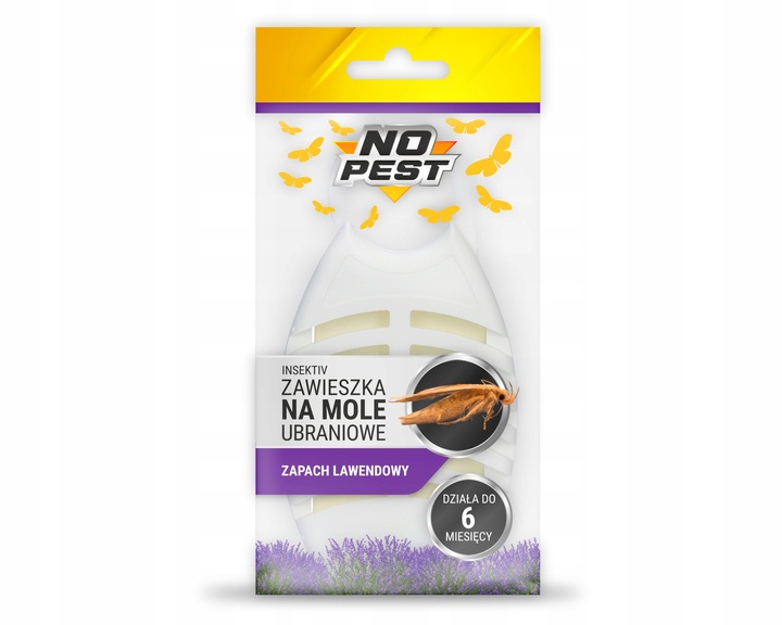 LAWENDOWA ZAWIESZKA ŚRODEK NA MOLE UBRANIOWE ODZIEŻOWE NO PEST (5 SZT)