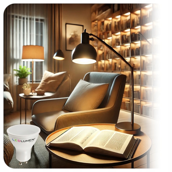 Zestaw 10x Żarówka LED GU10 7W=50W 638lm Premium Nie Mruga Neutralna