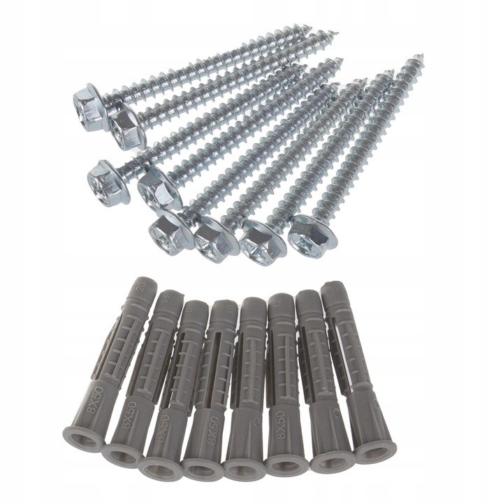 Komplet 4 uchwytów ściennych Maclean, max. obciążenie 60kg/1 uchwyt,