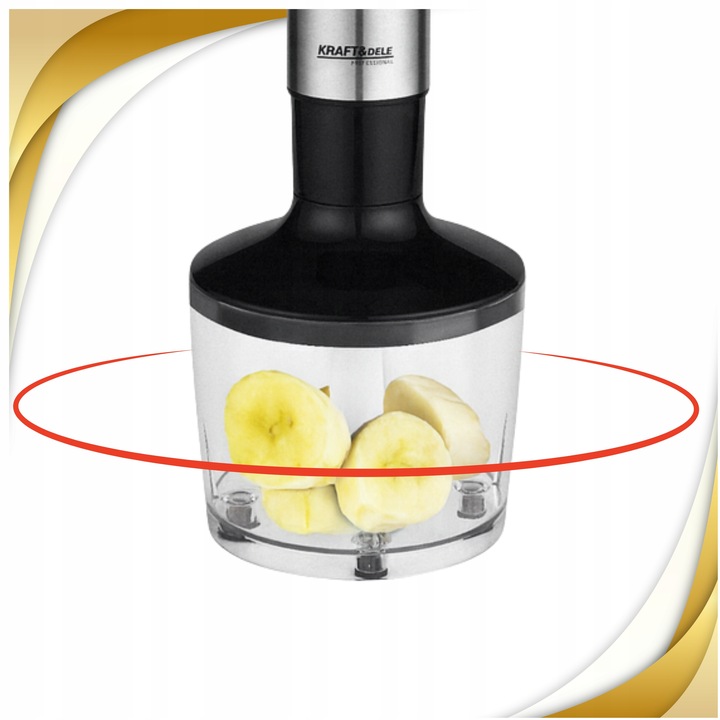 BLENDER RĘCZNY MIKSER WIELOFUNKCYJNY TRYB TURBO 1500 W KRUSZY LÓD 7W1