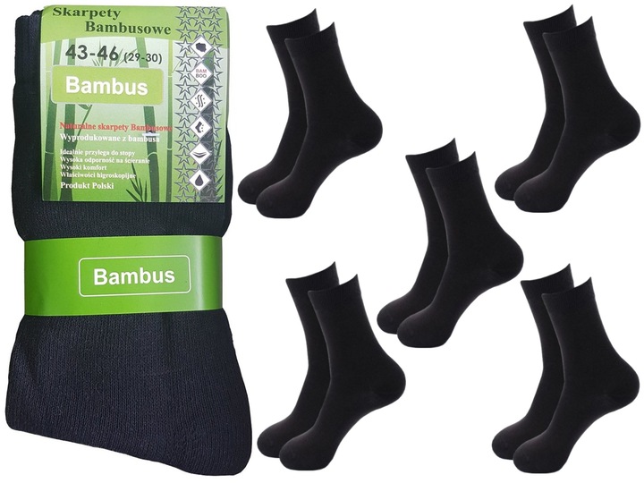 20 x POLSKIE SKARPETKI SKARPETY BAMBUSOWE ANTYBAKTERYJNE 43-46