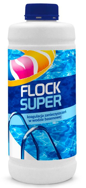 CHEMIA BASEN SUPER FLOCK klaruje wodę KOAGULANT 1L