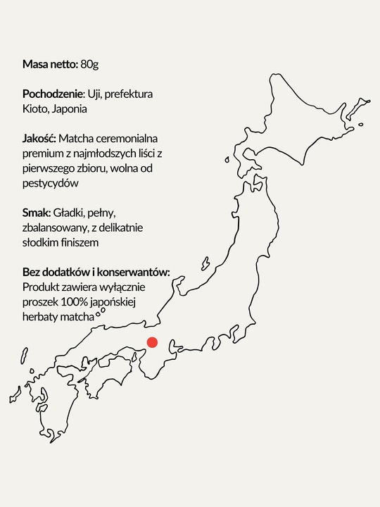 Matcha World Japońska Ceremonialna zielona herbata premium 80g