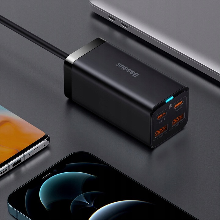 Ładowarka sieciowa BASEUS GaN3 Pro 100W Czarny