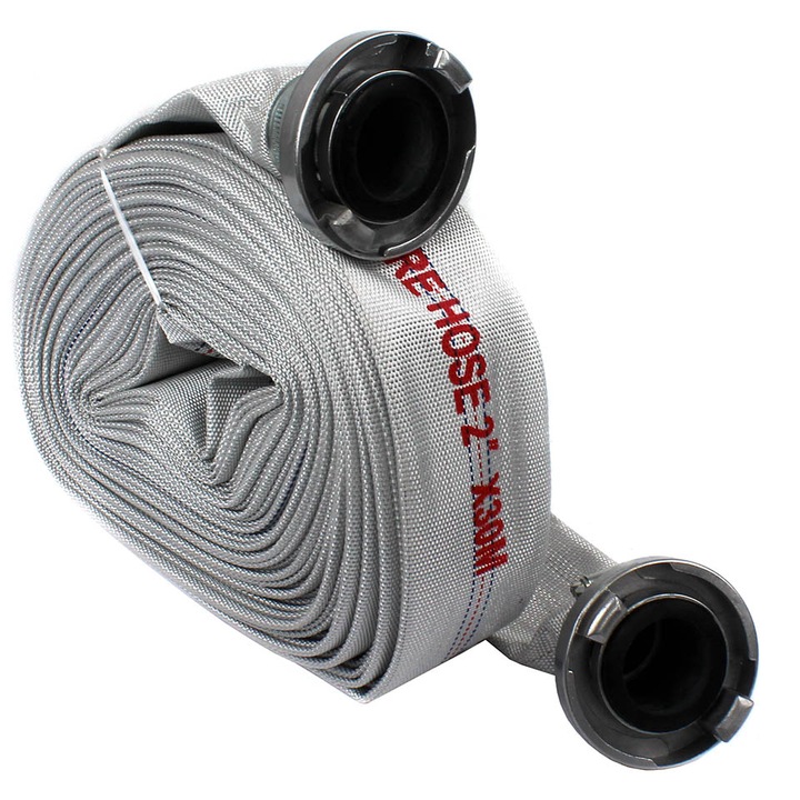 WĄŻ STRAŻACKI PARCIANY DO WODY SZAMBA 2 CALE 30M Z SZYBKOZŁĄCZAMI DO