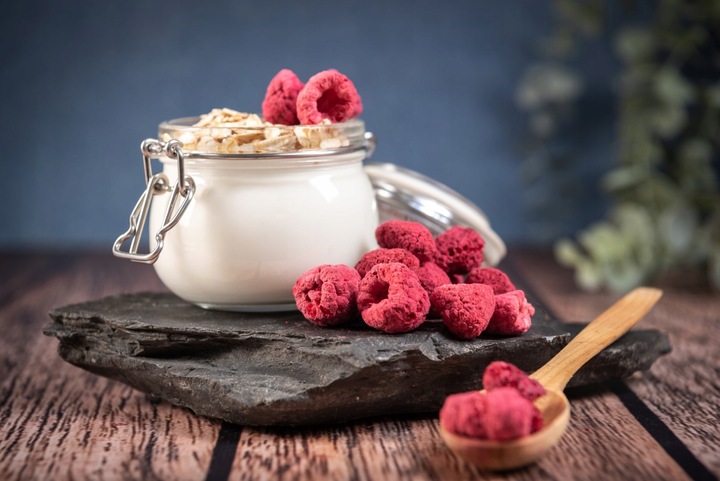 MALINA LIOFILIZOWANA cała maliny liofilizowane całe owoce 100 g klasa A