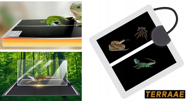 MATA GRZEWCZA GRZEJNA Z TERMOSTATEM DO TERRARIUM ROŚLIN SADZONEK