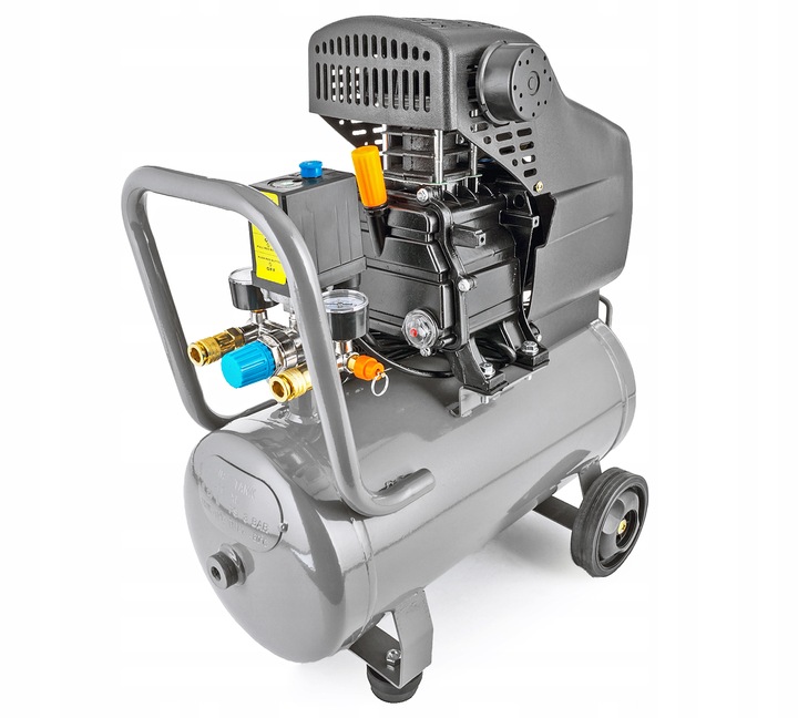 KOMPRESOR OLEJOWY SPRĘŻARKA POWIETRZA TŁOKOWA 8 BAR 24L MOCNY WYDAJNY