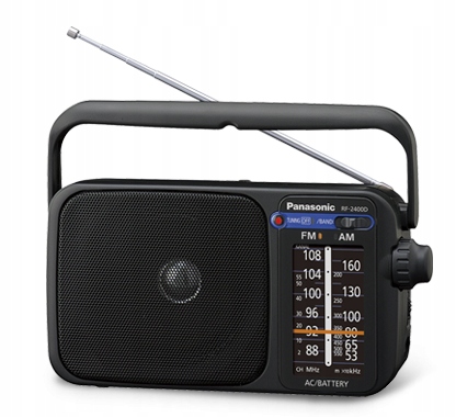 Panasonic RF-2400D Radio przenośne Czarne FM/AM