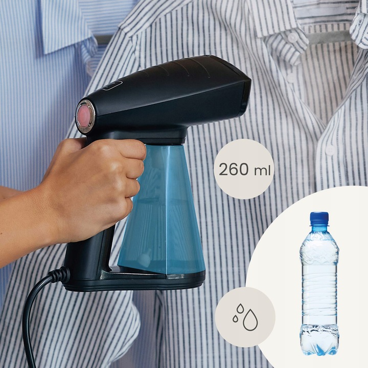 Parownica do ubrań Steamer Ręczna Regulacja Pary 30 g/min 40 sek+