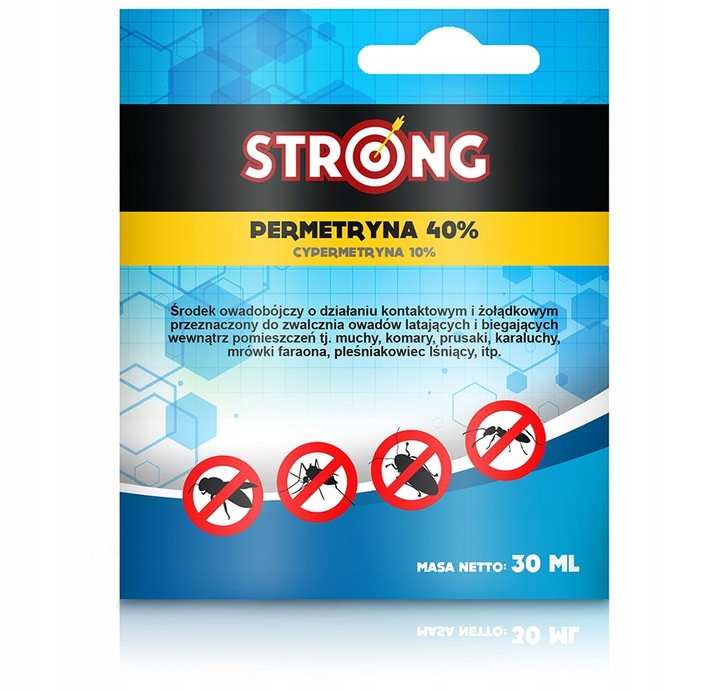 PERMETRYNA 40% OPRYSK ŚRODEK NA KARALUCHY MRÓWKI PLEŚNIAKOWCE FORTECA