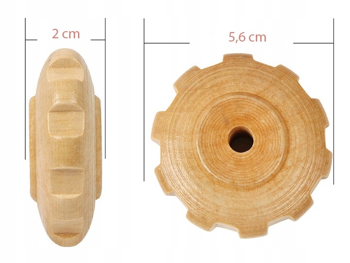 WAŁEK DO MASAŻU DREWNIANY ROLLER MASAŻER CIAŁA ANTYCELLULITOWY PROFILOWANY