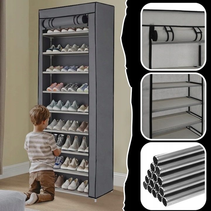 SZAFKA NA BUTY materiałowa tekstylna obuwie półka REGAŁ XL ogranizer