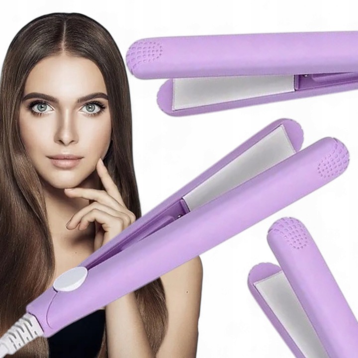 MINI PROSTOWNICA DO WŁOSÓW LOKÓWKA TURYSTYCZNA PODRÓŻNA CERAMICZNA