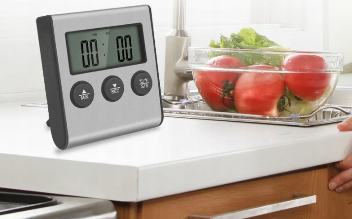 TERMOMETR KUCHENNY DO PIEKARNIKA WĘDZARNI GRILLA MIĘSA WODY z sondą