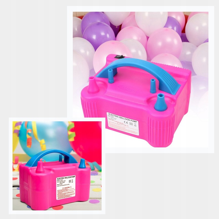 ELEKTRYCZNA POMPKA DO BALONÓW MOCNA + WIĄZADEŁKO