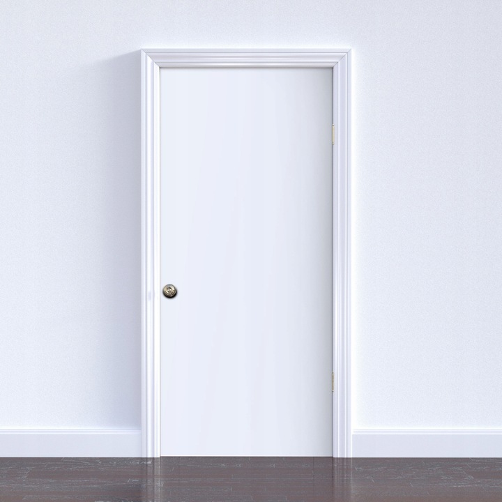 Okleina Folia Samoprzylepna Na Meble Drzwi Kolor Biały Mat Rolka