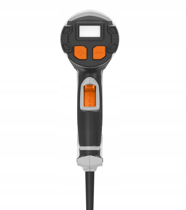 Opalarka 2000 W 600 C 2 Biegi Płynna Regulacja LCD Mocna + 6 Końcówek